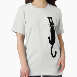 Black Cat Holding On