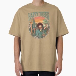 Vintage Retro Happy Trees Nature Landscape